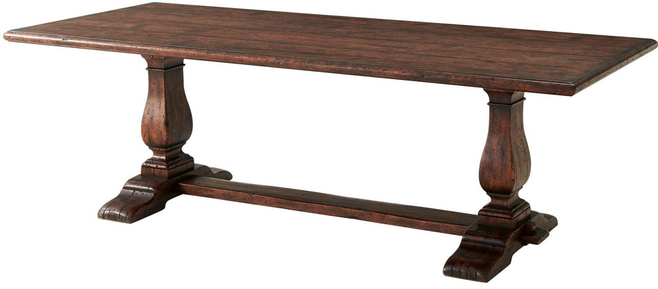 Theodore Alexander Victory Oak Refectory Dining Table  CODE:UNIV20 for 20% Off