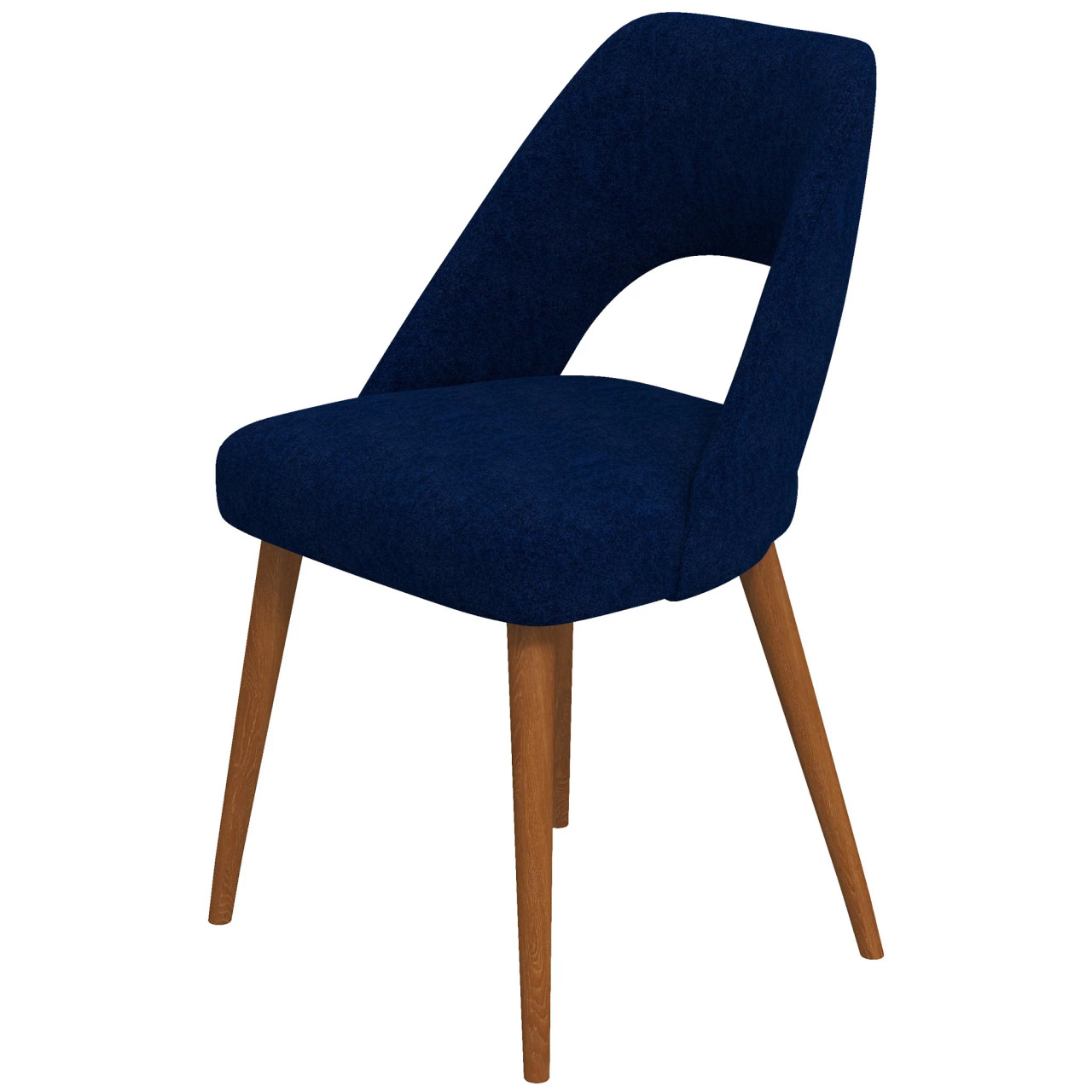 Ariana  Mid Century Modern Dining Chair (Navy Blue Boucle)