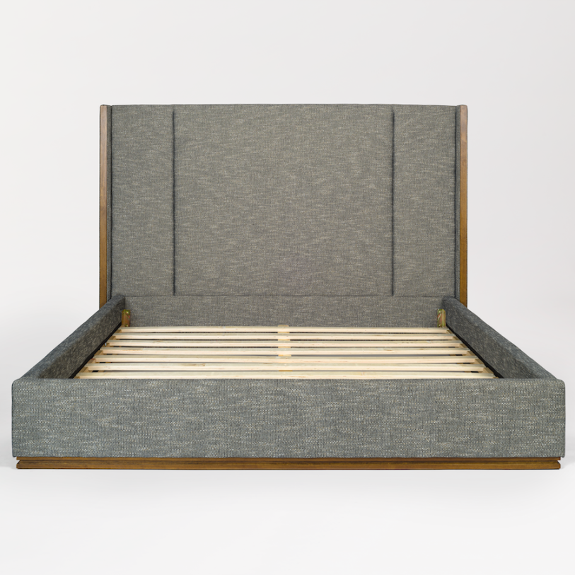 Alder & Tweed Nolan Cal King Bed in Peppercorn Tweed AT40220CK-PNT