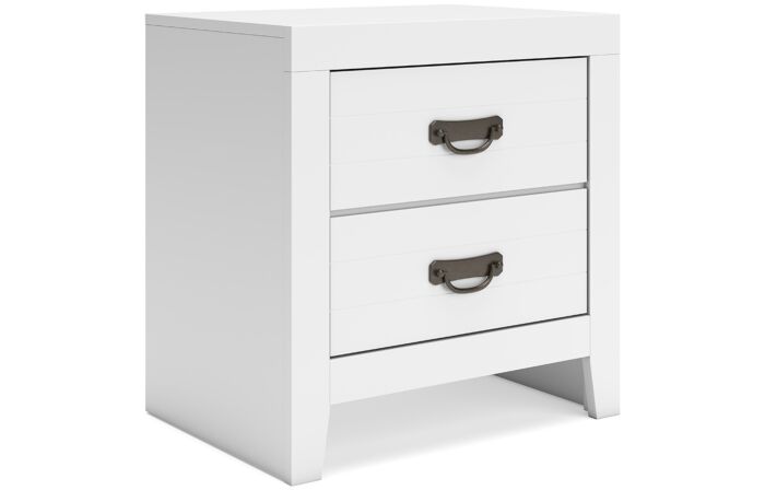 Binterglen White Two Drawer Night Stand