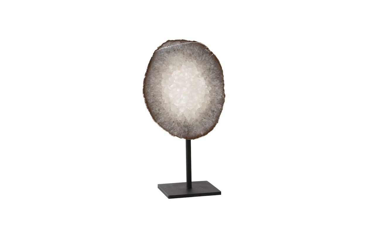 Phillips Collection Agate Sculpture in Silver Leaf/Natural BR94177 CODE:UNIV20 for 20% Off