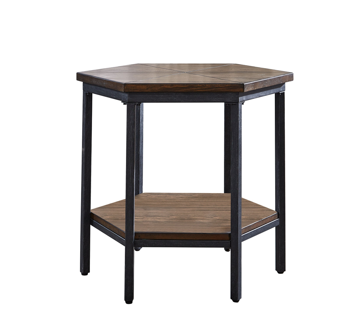 Ultimo – Hexagon End Table – Brown