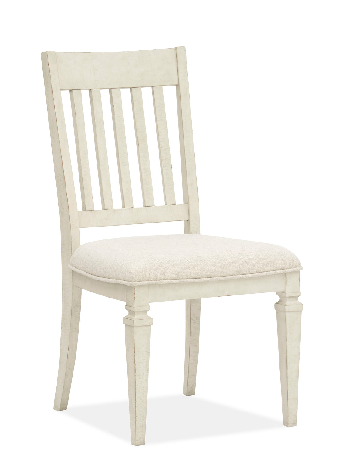 Newport – Dining Side Chair With Upholstered Seat (Set of 2) – Alabaster