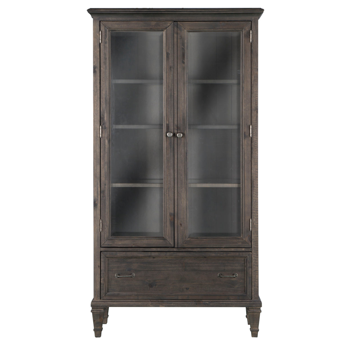 Sutton Place – Door Bookcase – Weathered Charcoal