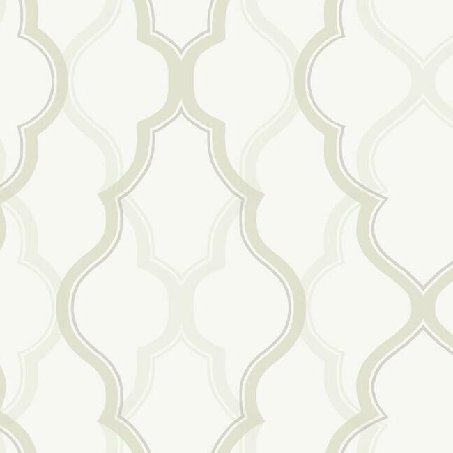 York Candice Olson Modern Artisan II D83 Double Damask Wallpaper in Cream CI2392 (Double Roll) FedEx/UPS