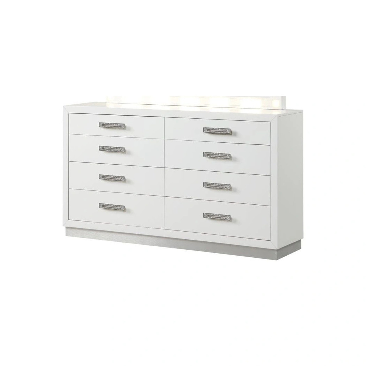 Coco 8-Drawer Wood Veneer Dresser with Jewelry Section