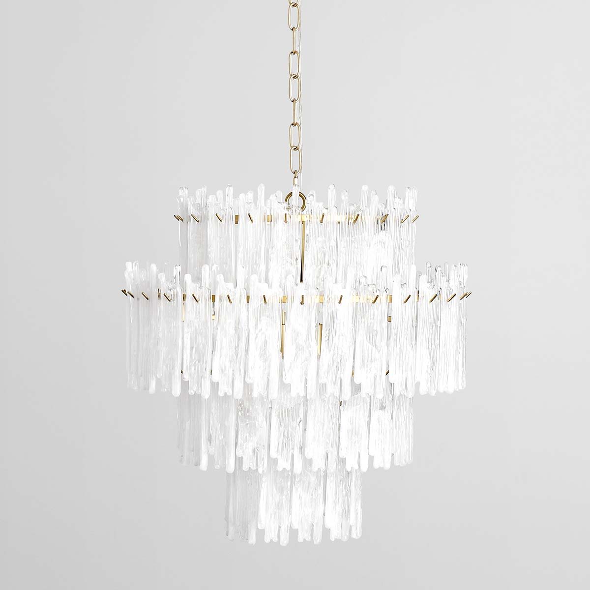 Everly – Chandelier Round – Clear/White