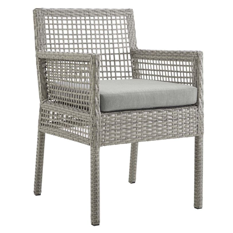 Emma Mason Signature Gero Outdoor Patio Wicker Rattan Dining Armchair