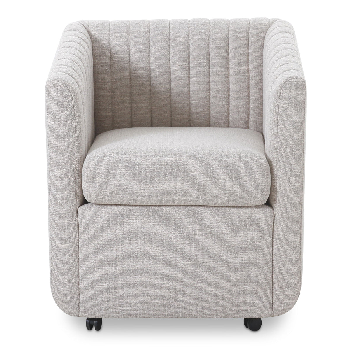 Jane – Rolling Dining Chair – Oatmeal