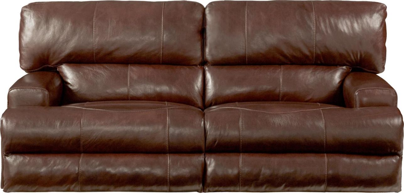 Emma Mason Signature Nixie Power Headrest Lay Flat Reclining Sofa in Walnut