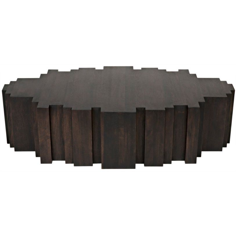 Noir Furniture Royce Coffee Table in Ebony Walnut GTAB1087EB