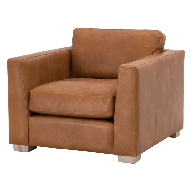 Essentials for Living Hayden Taper Arm Sofa Chair in Whiskey Brown 6600-1.WHBRN/NG CLOSEOUT