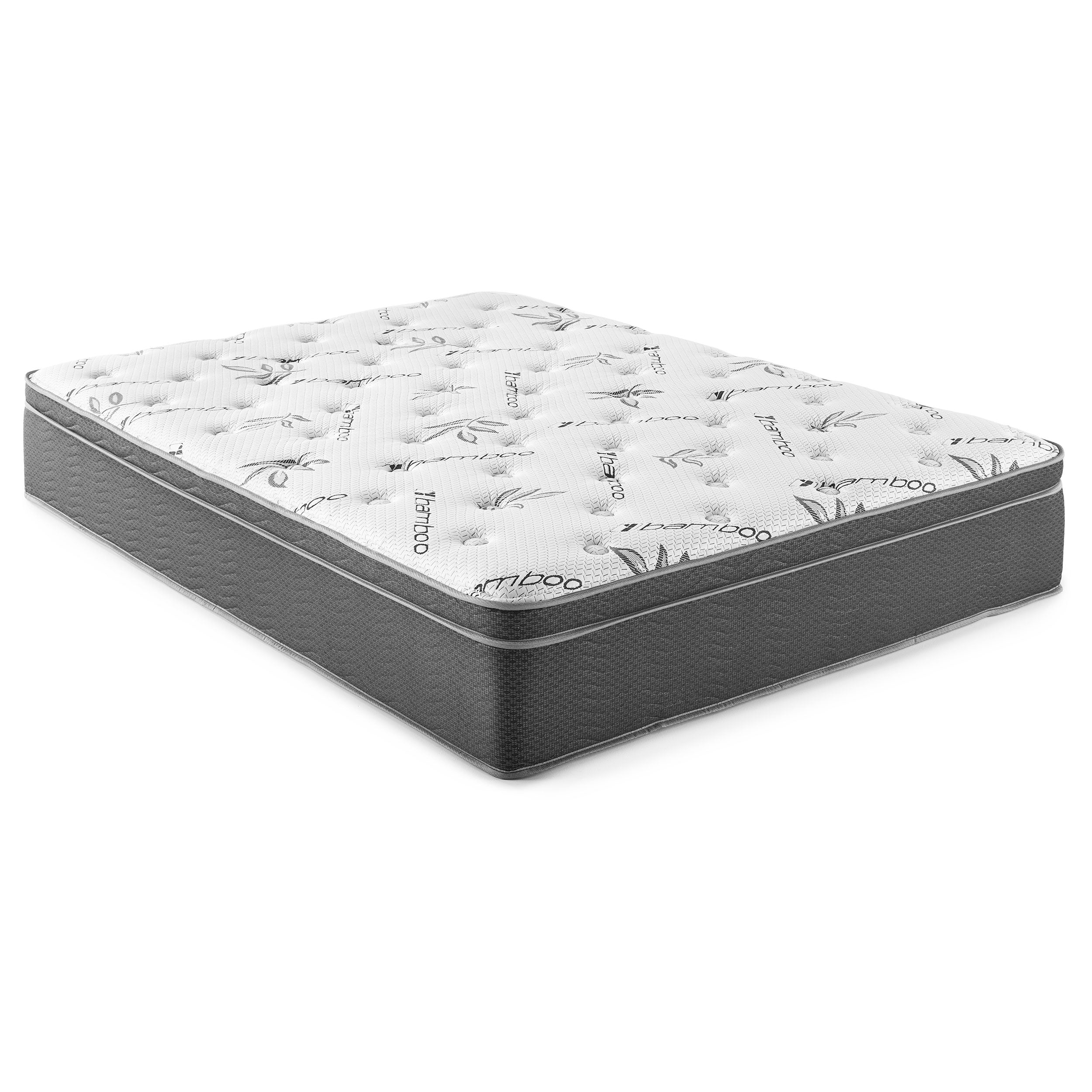 Sommet 13″ California King Bamboo Euro Top Hybrid Mattress