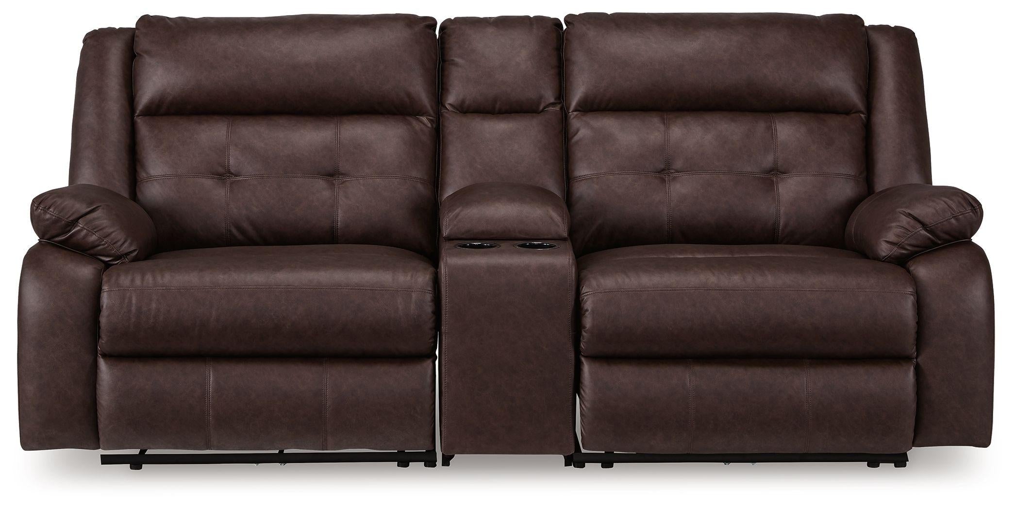 Ashley Punch Up – Walnut – 3-Piece Power Reclining Sectional