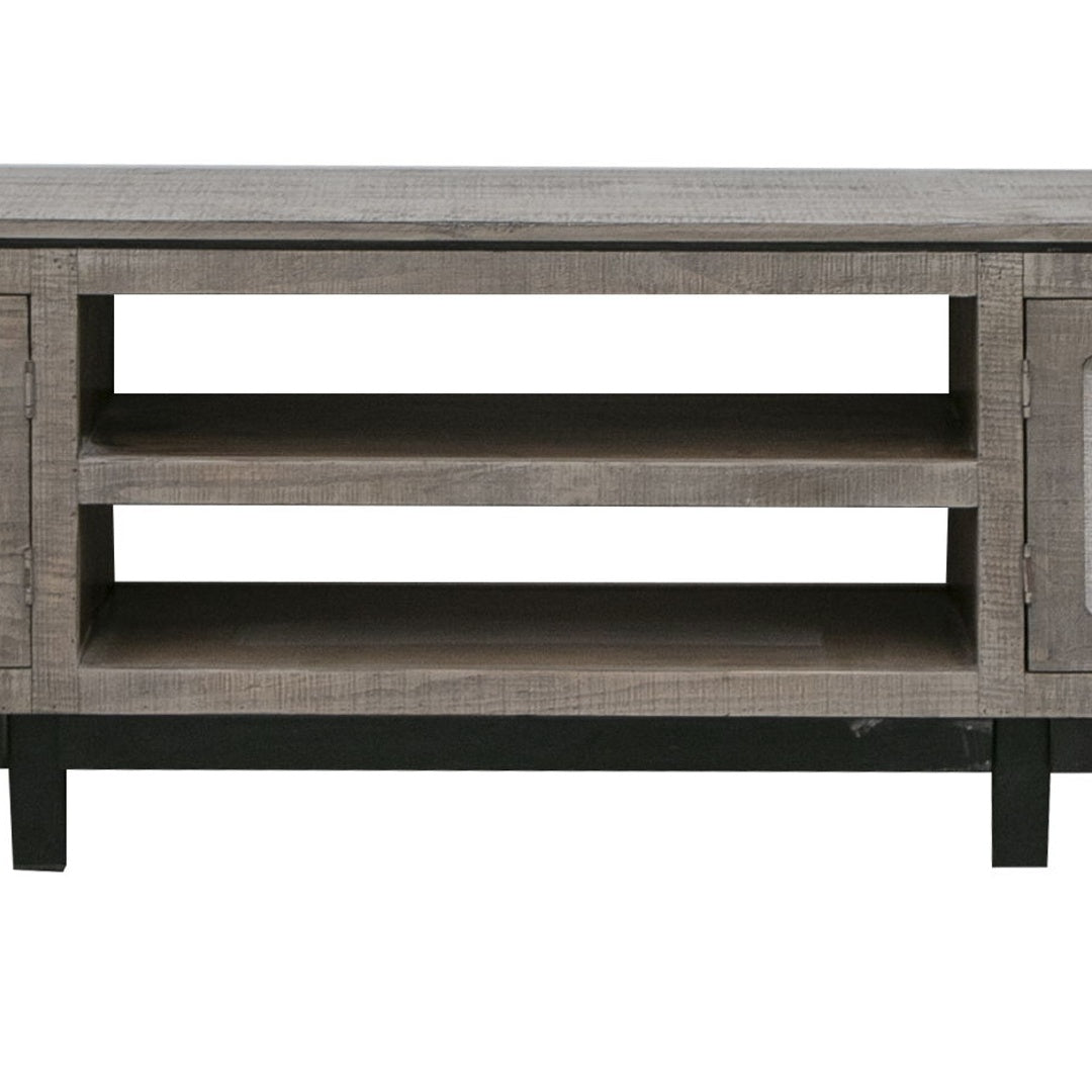 International Furniture Direct Parota – TV Stand – Deep Brown