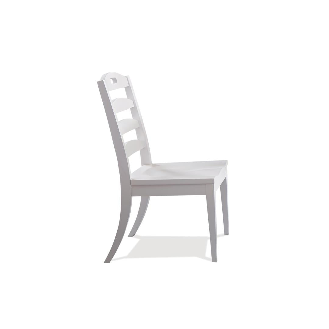 Riverside Furniture Cora – Ladderback Side Chair (Set of 2) – Cloud