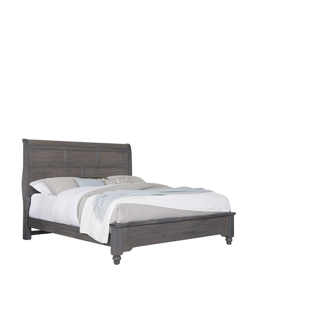 Vaughan-Bassett Vista – Queen Sleigh Bed – Gray