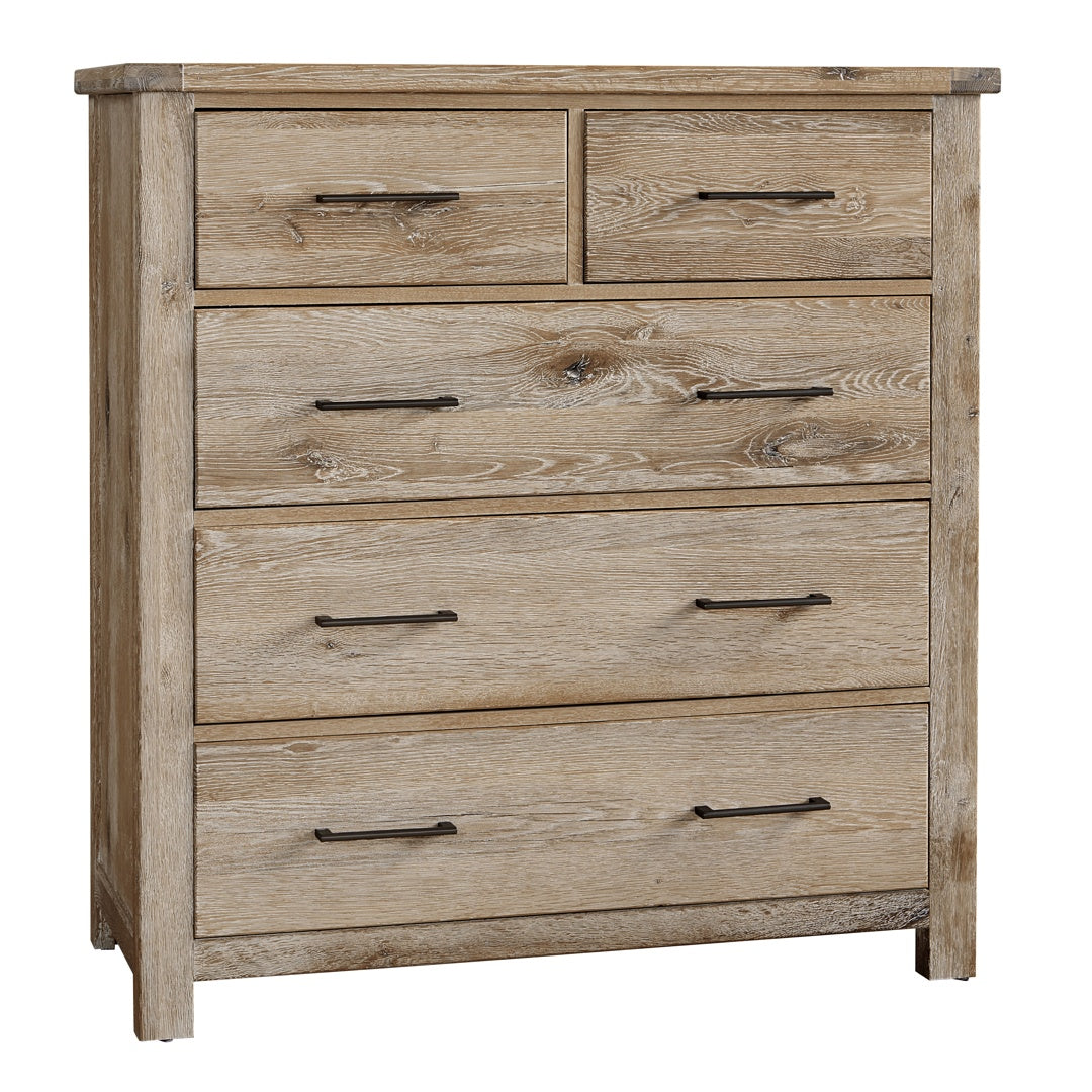 Vaughan-Bassett Dovetail – 5-Drawer Standing Dresser – Sun Bleached White