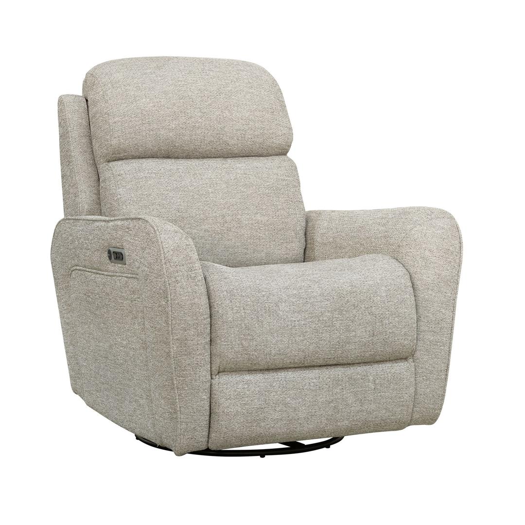 Parker House Quest – Powered by FreeMotion Swivel Glider Cordless Recliner – Upgrade Muslin