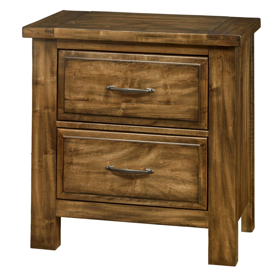 Vaughan-Bassett Maple Road – 2-Drawers Nightstand – Antique Amish