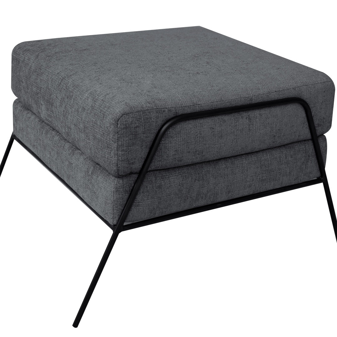 International Furniture Direct Tyne – Ottoman – Dark Gray