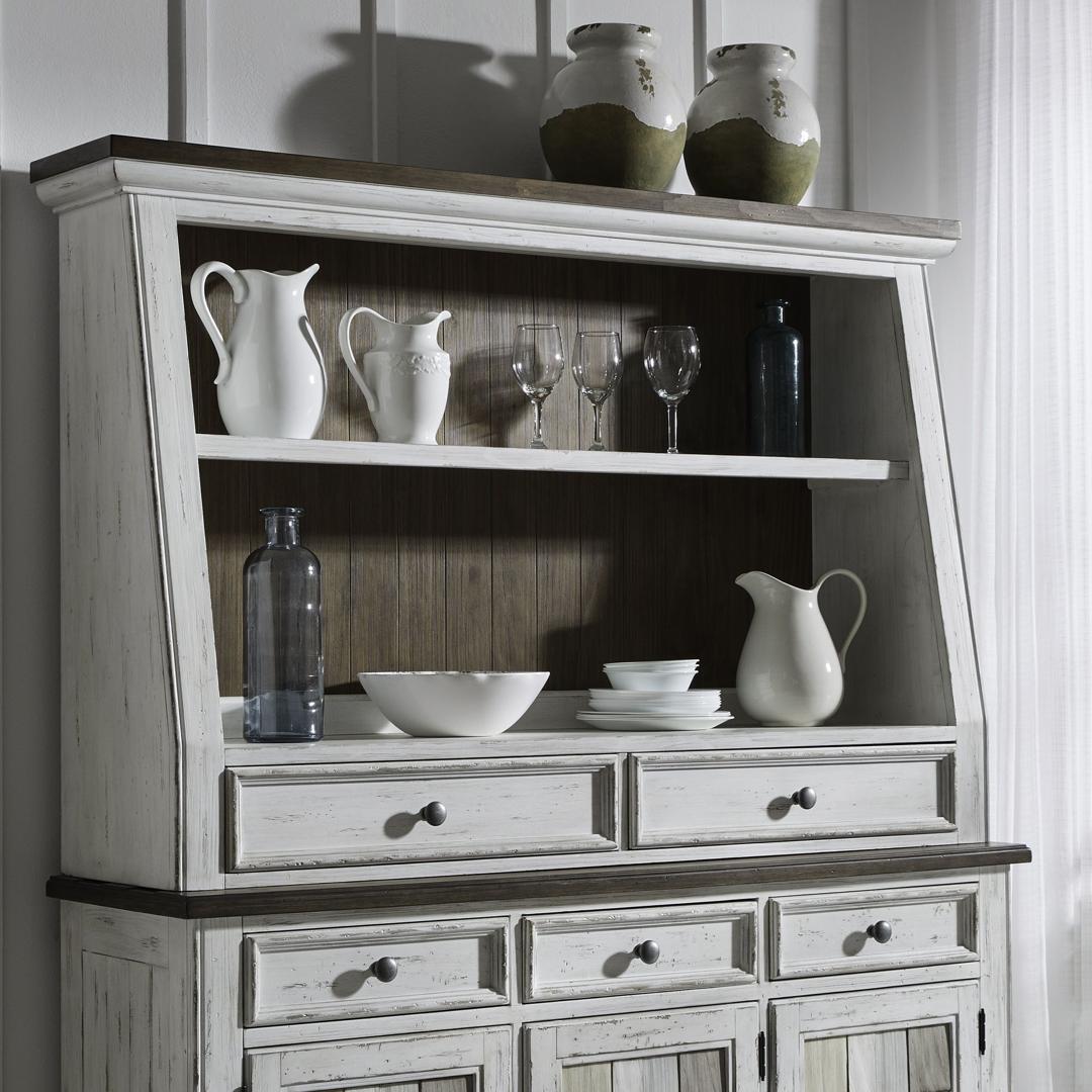 Liberty Furniture River Place – Angled Server Hutch – White