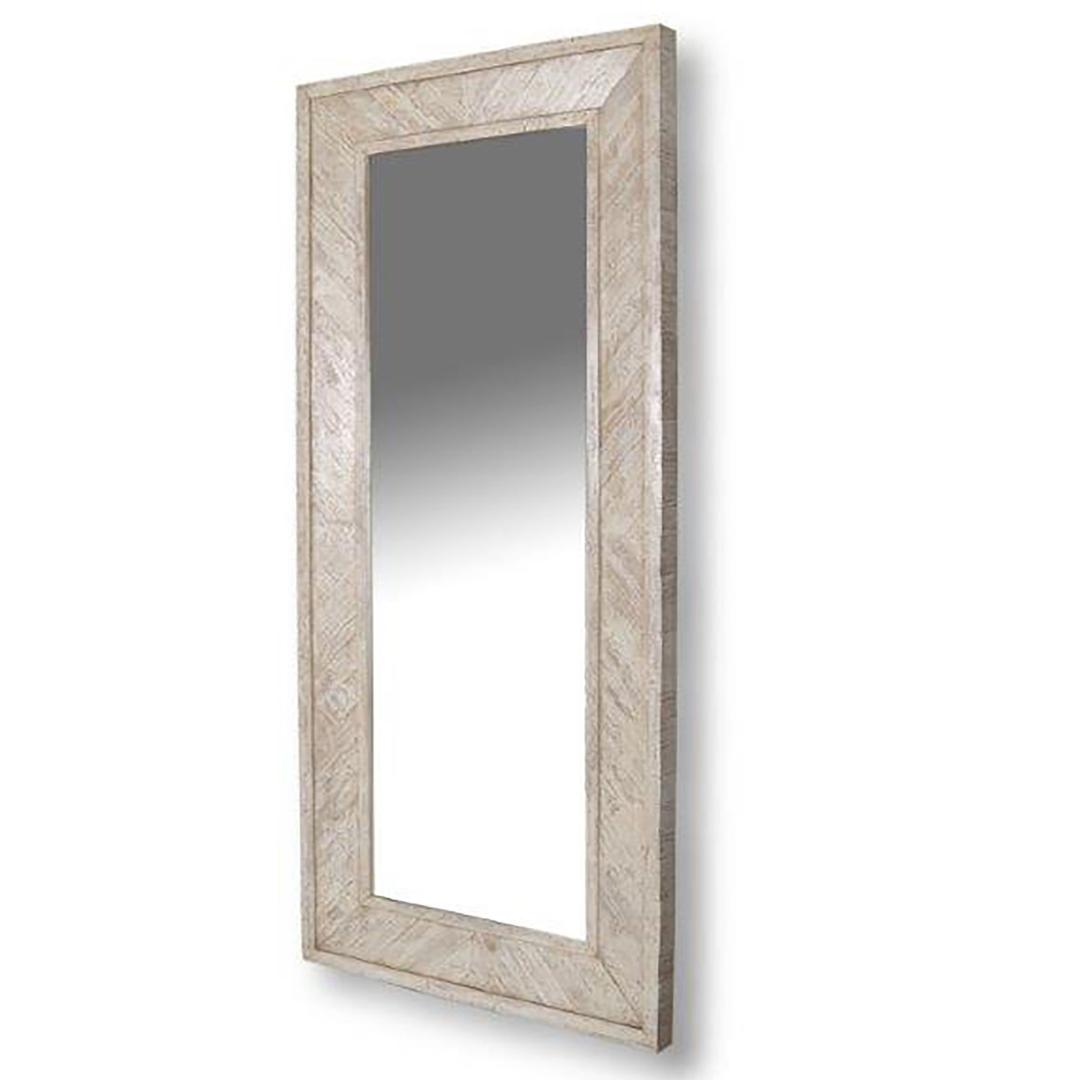 Parker House Crossings Monaco – Floor Mirror – Weathered Blanc