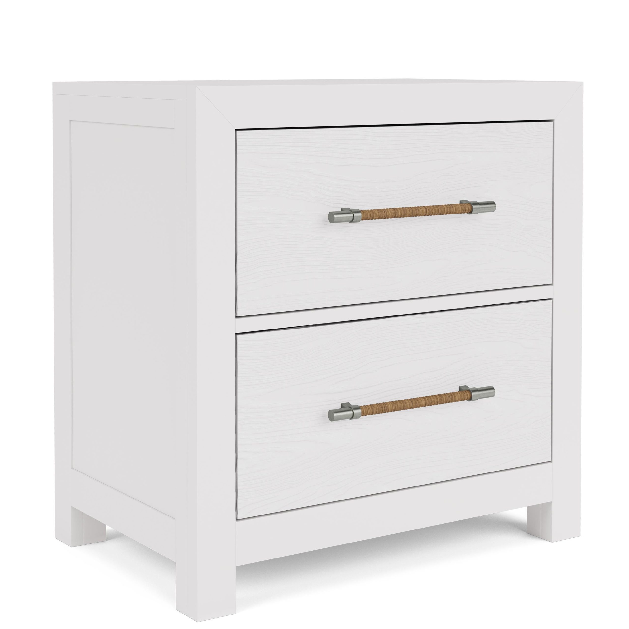 Riverside Furniture Rosalie – 2 Drawer Nightstand – White – White