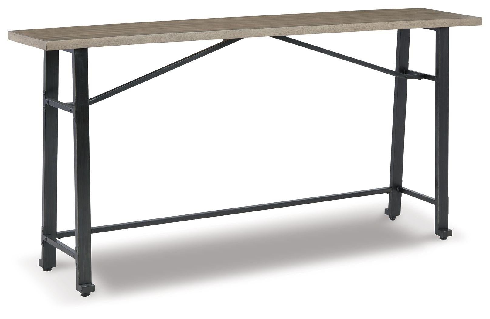 Ashley Lesterton Long Counter Table – Light Brown/Black