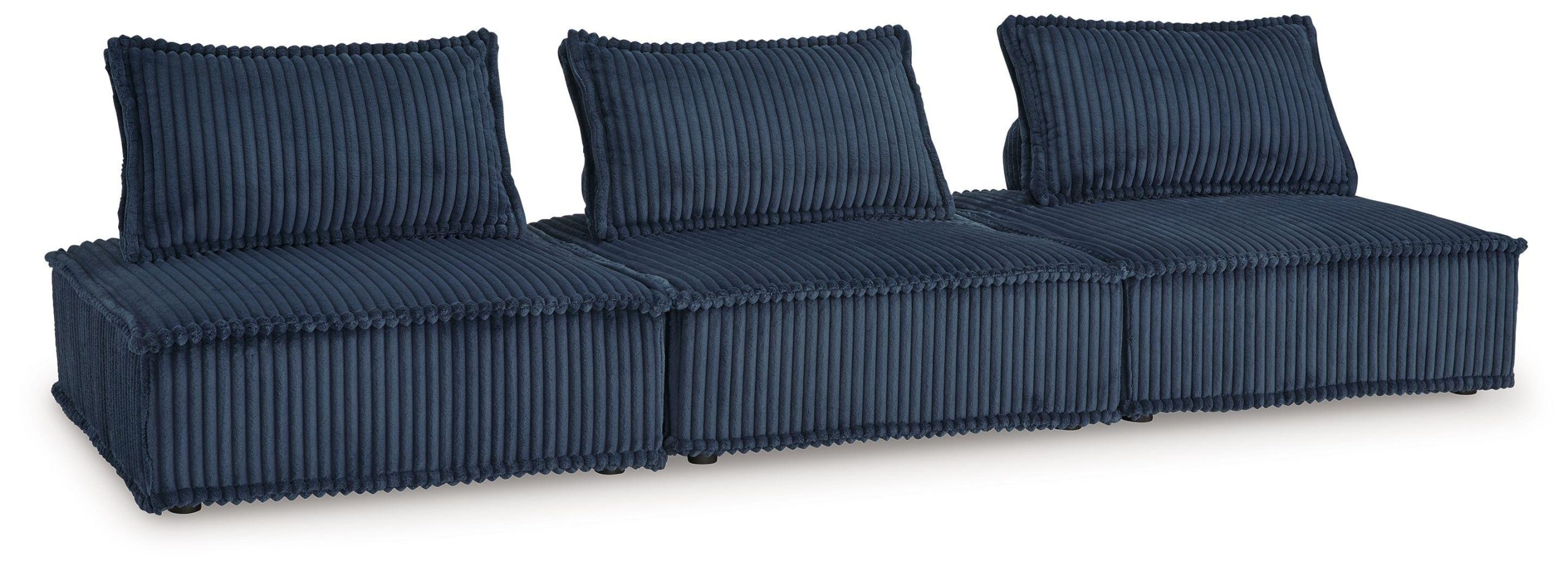 Ashley Bales - Navy - 3-Piece Modular Seating