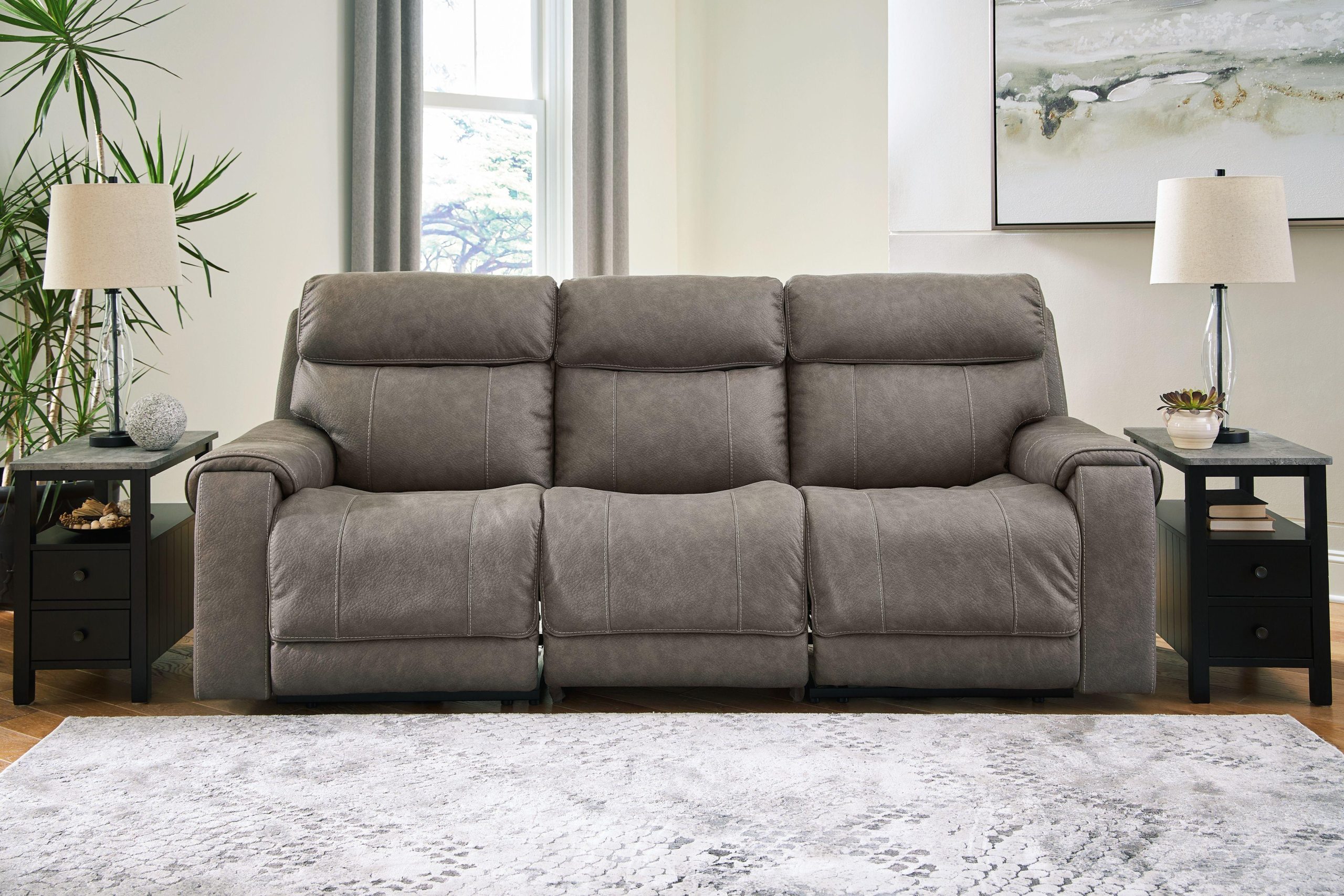 Ashley Starbot – Fossil – Power Reclining Sofa 3 Pc Sectional