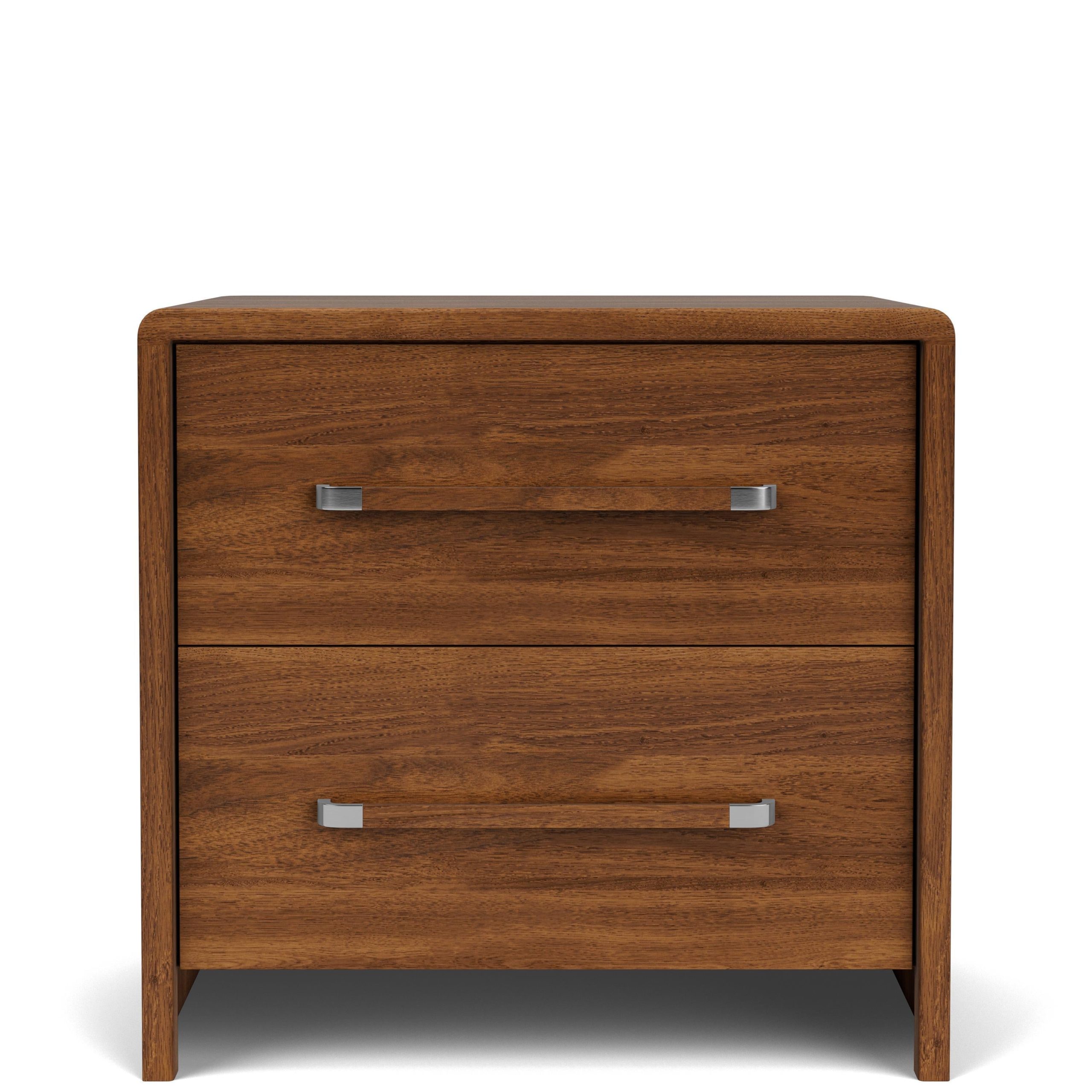 Riverside Furniture Elsie – Two Drawer Nightstand – Dark Brown