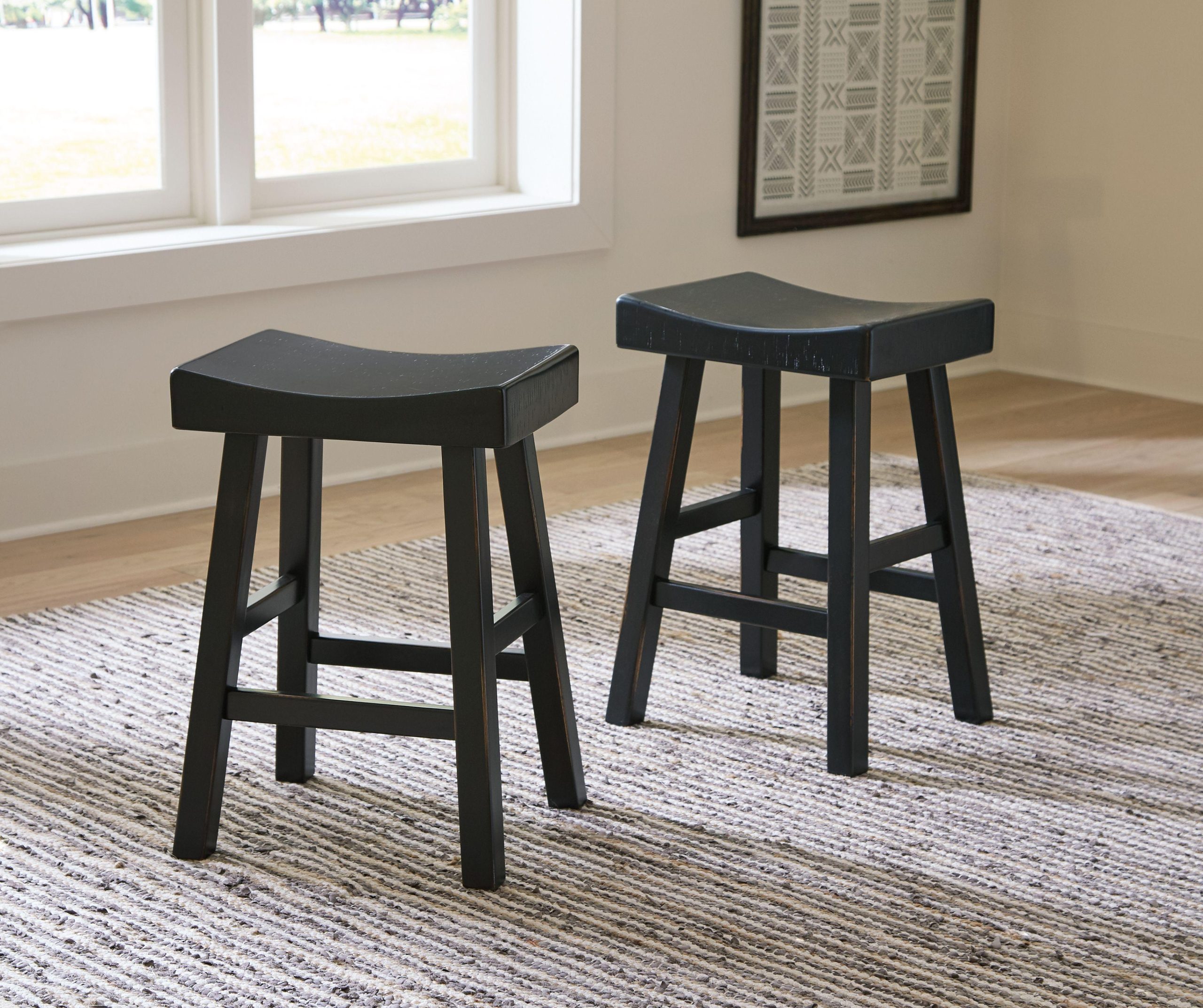 Ashley Glosco Stool (2/CN) – Black