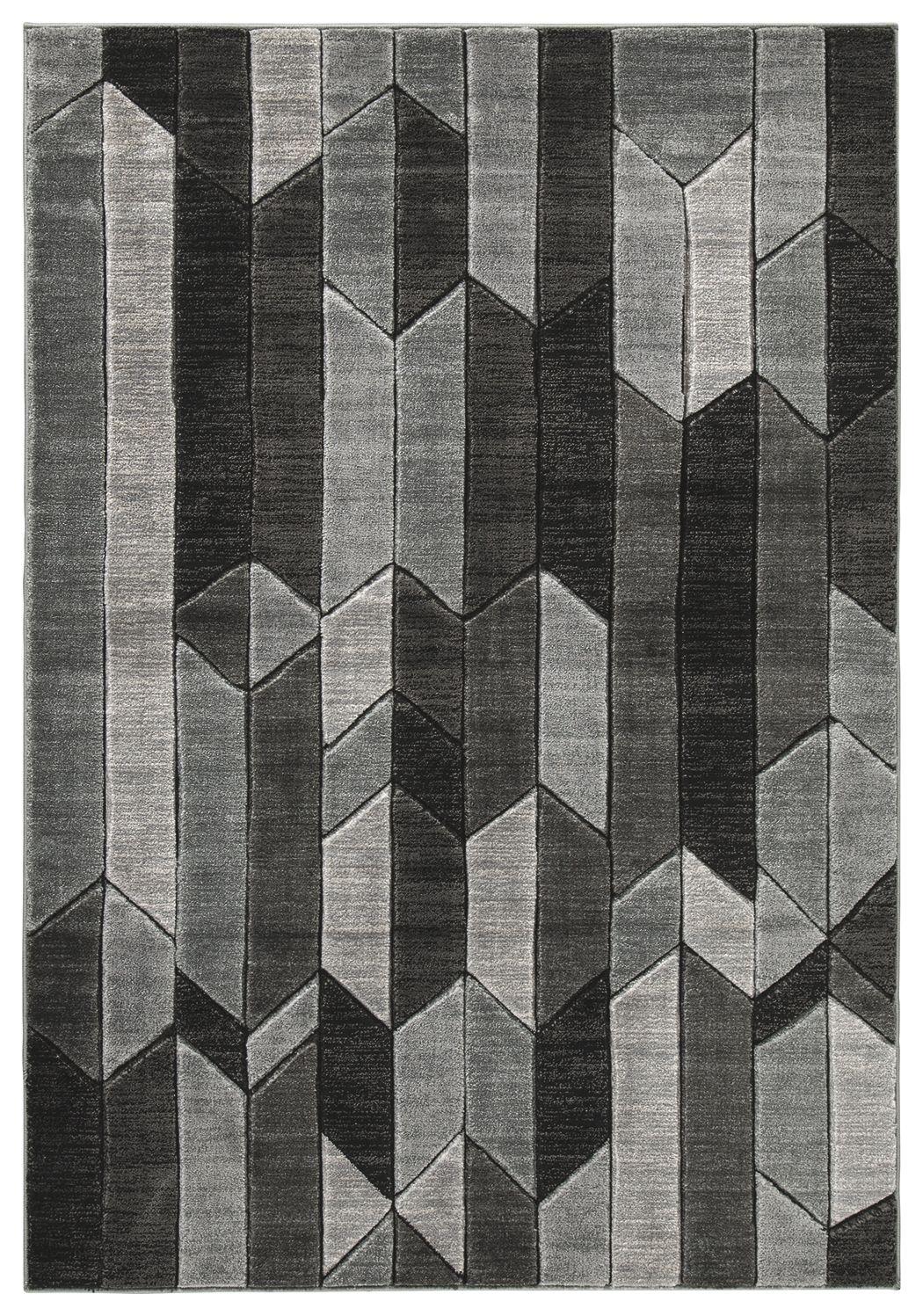 Ashley Chayse Medium Rug – Black/Gray