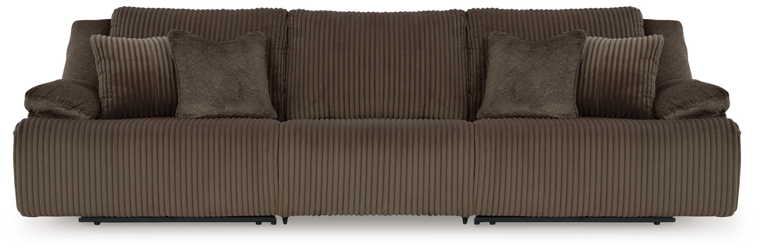 Ashley Top Tier – Chocolate – 3-Piece Reclining Sectional Sofa