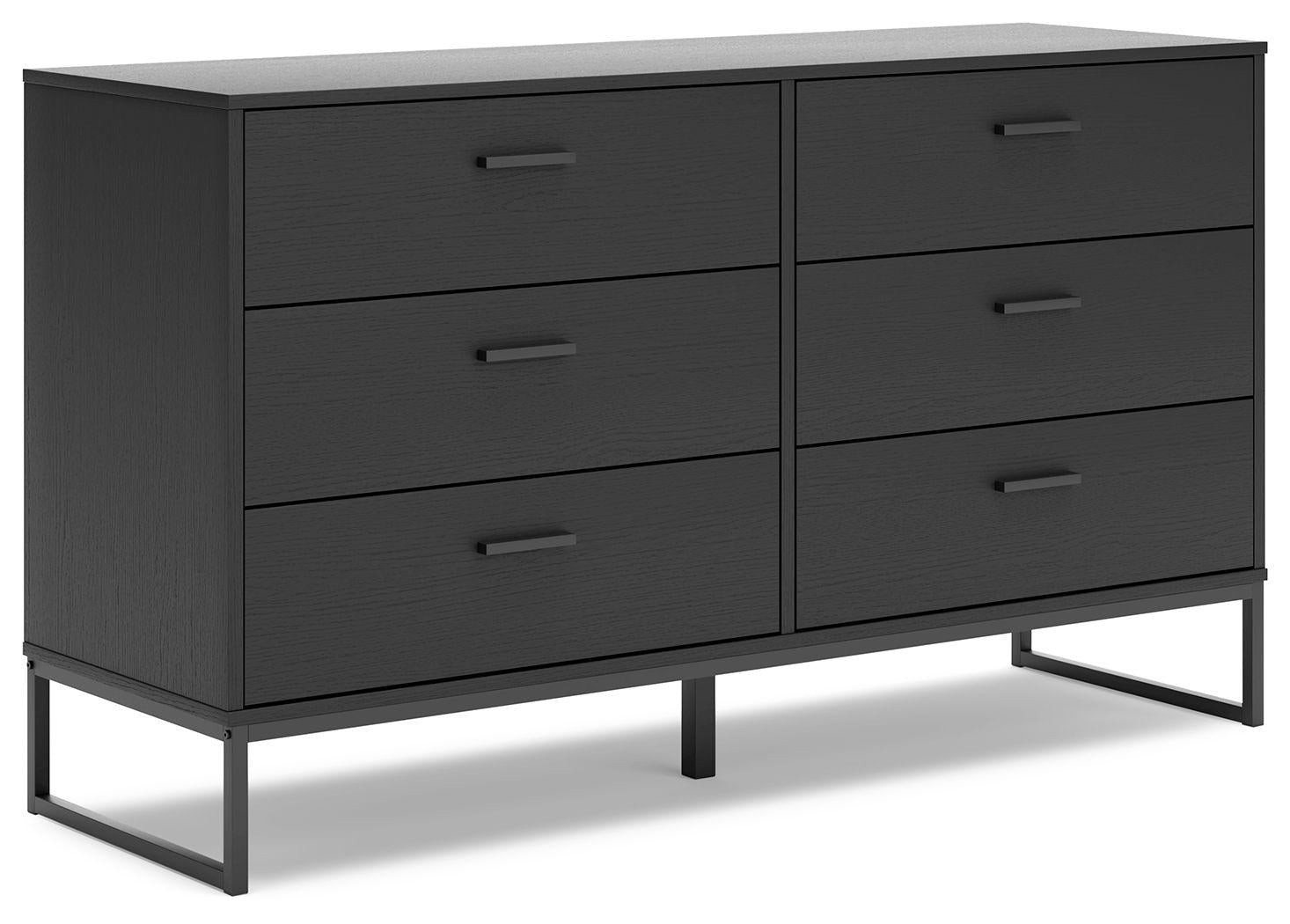 Ashley Socalle Six Drawer Dresser – Black