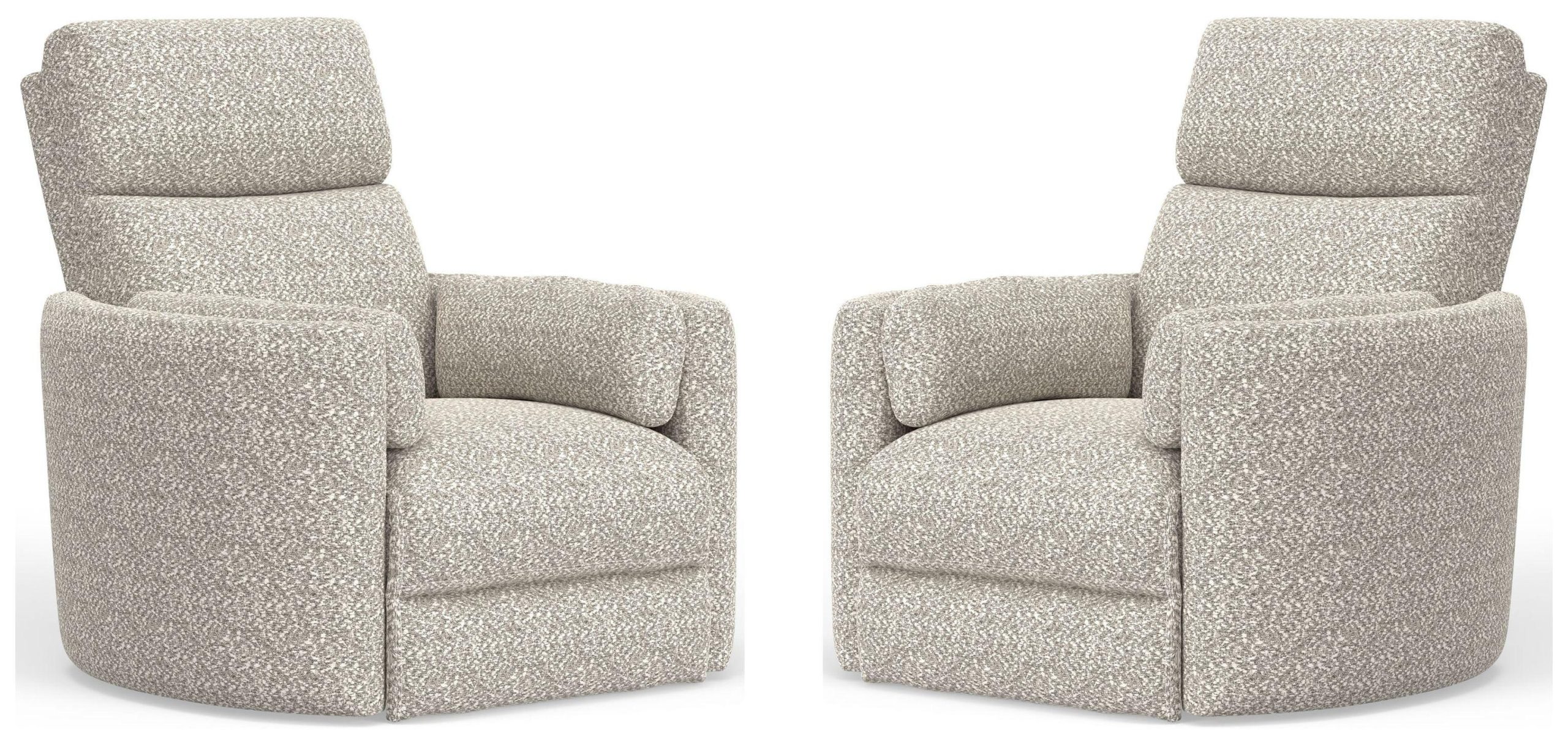 Parker House Radius – Power Swivel Glider Recliner (Set of 2) – Tatum River Rock