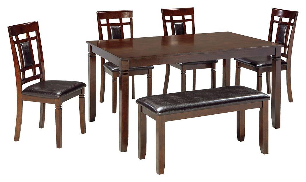 Ashley Bennox Dining Room Table Set (6/CN) – Brown