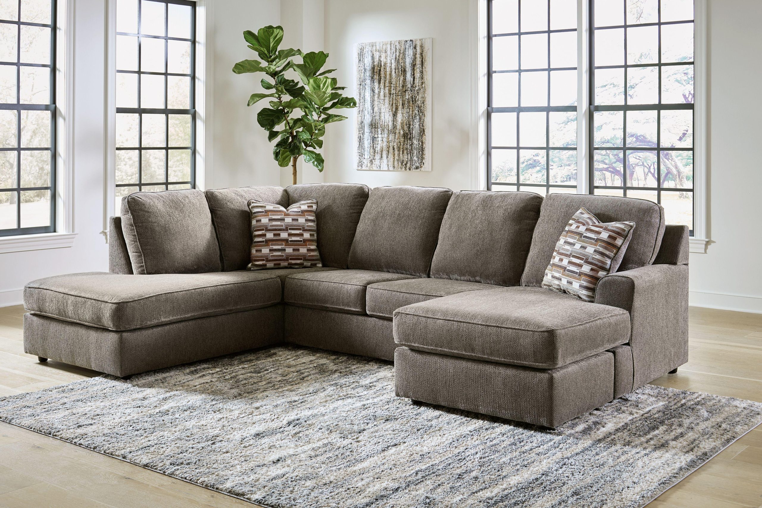 Ashley O’phannon – Putty – Left Arm Facing Corner Chaise 2 Pc Sectional