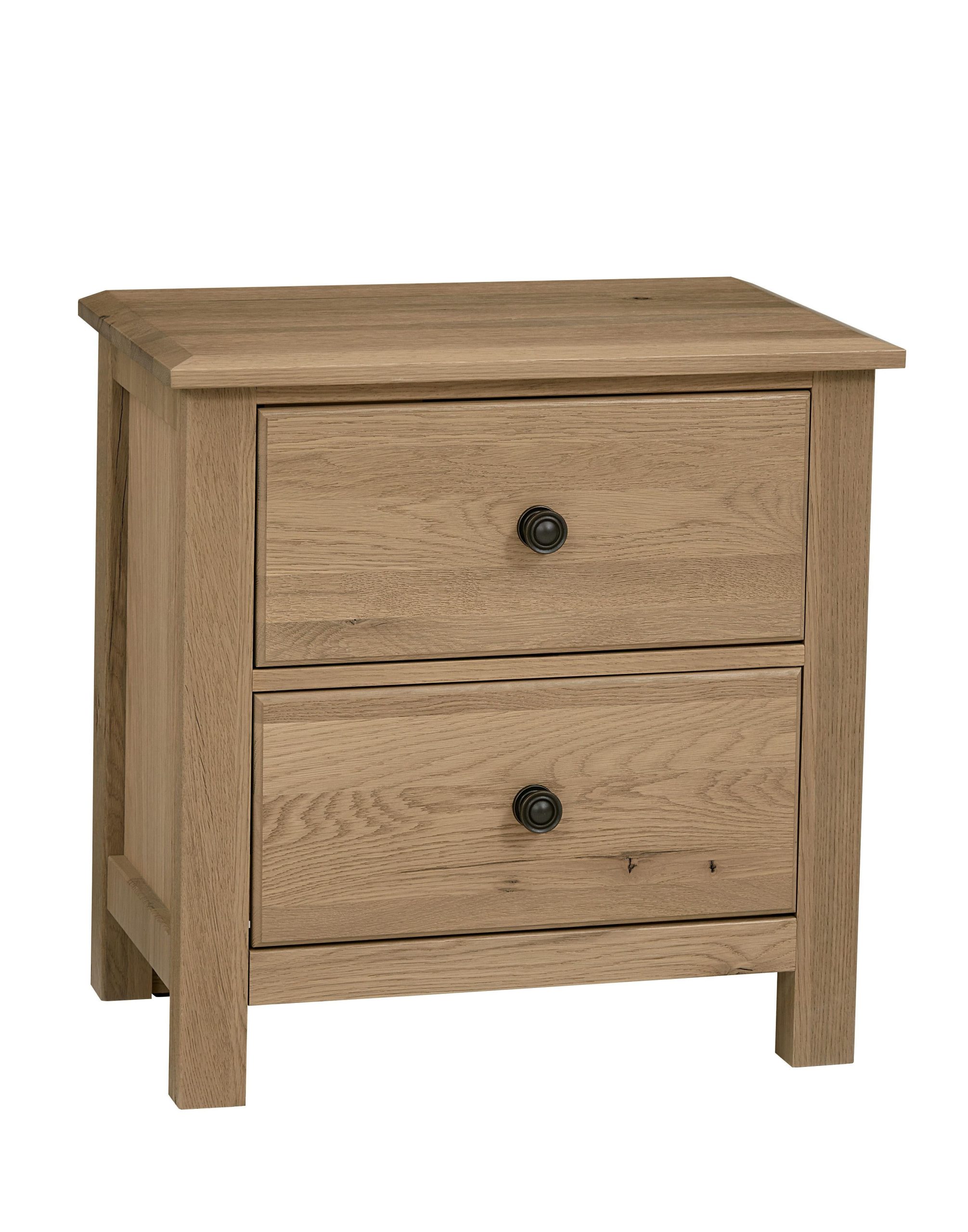 Vaughan-Bassett Custom Express – Night Stand 2 Drawers – Clear Oak