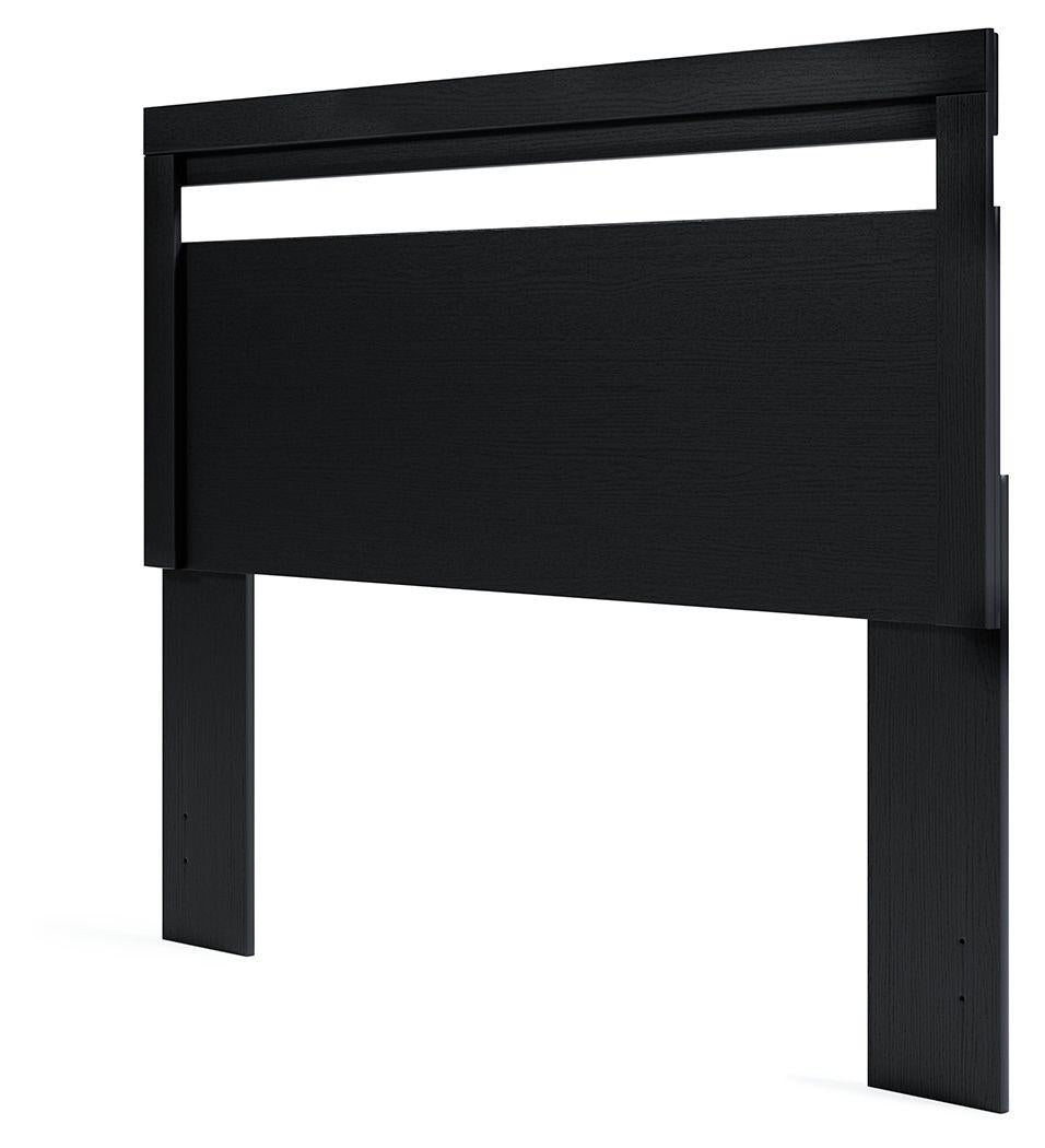 Ashley Finch Queen Panel Headboard – Black