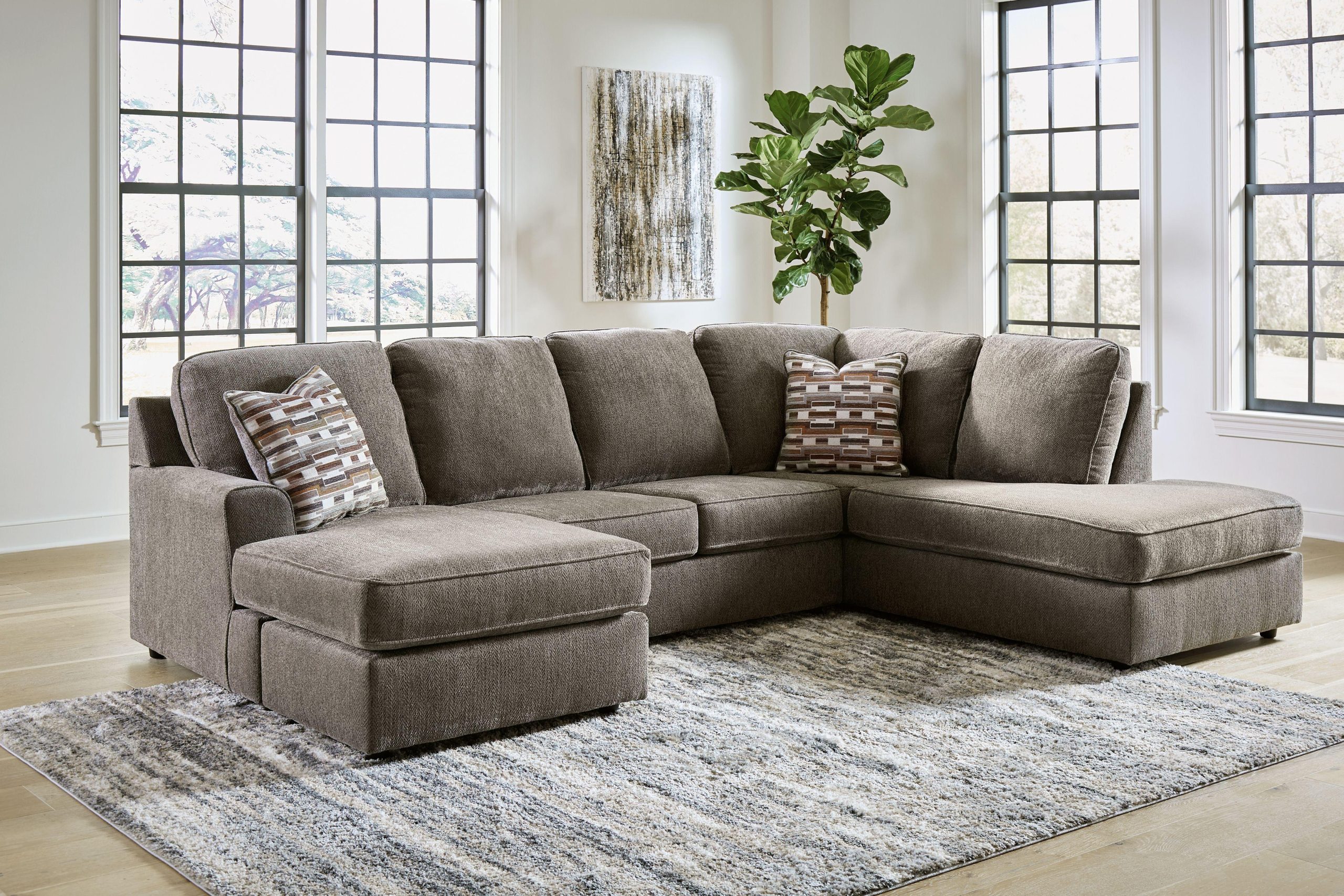 Ashley O’phannon – Putty – Right Arm Facing Corner Chaise 2 Pc Sectional