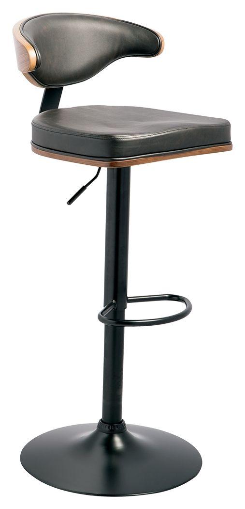 Ashley Bellatier Tall UPH Swivel Barstool(1/CN) – Brown/Black