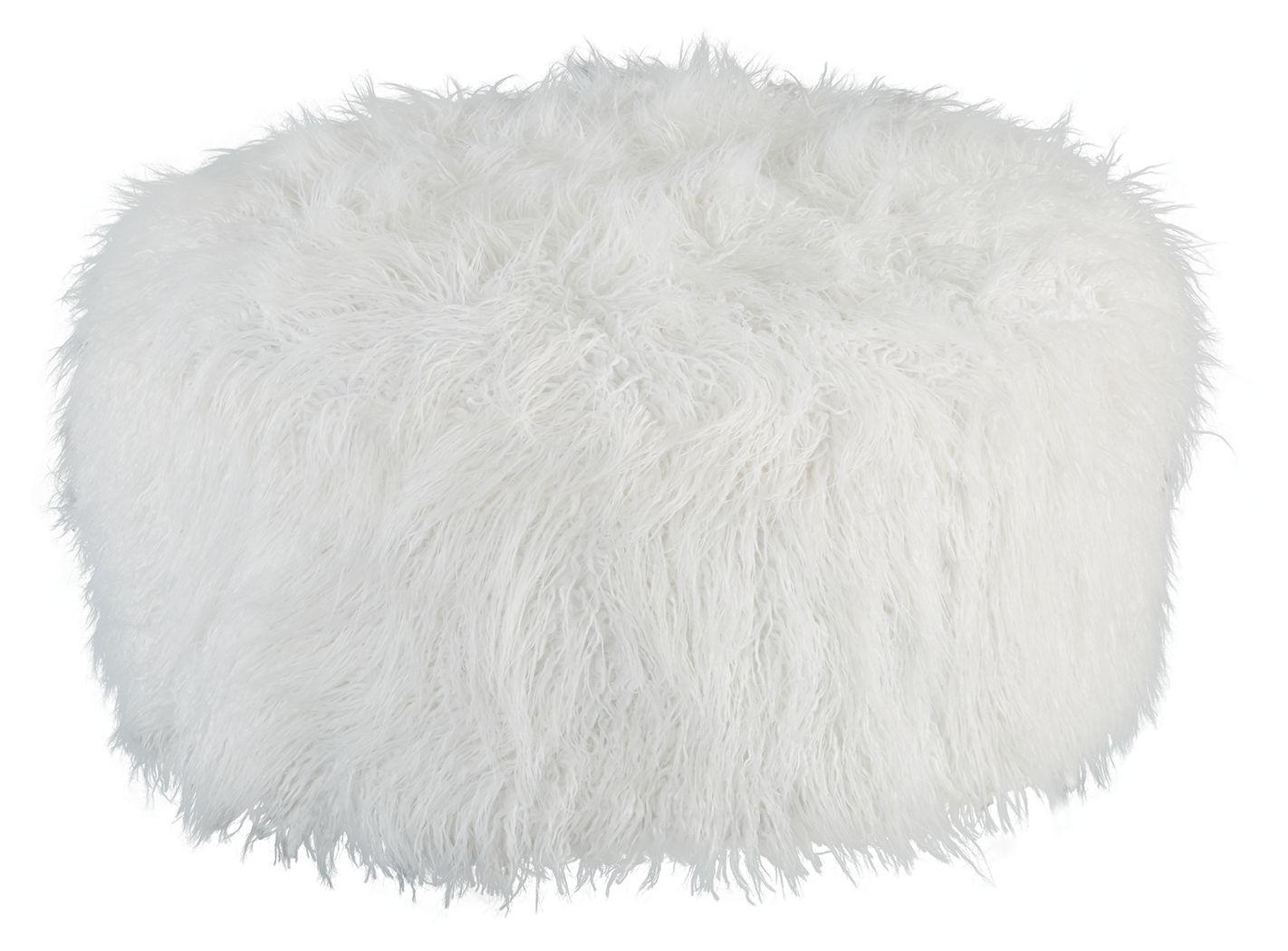 Ashley Galice Oversized Accent Ottoman – White