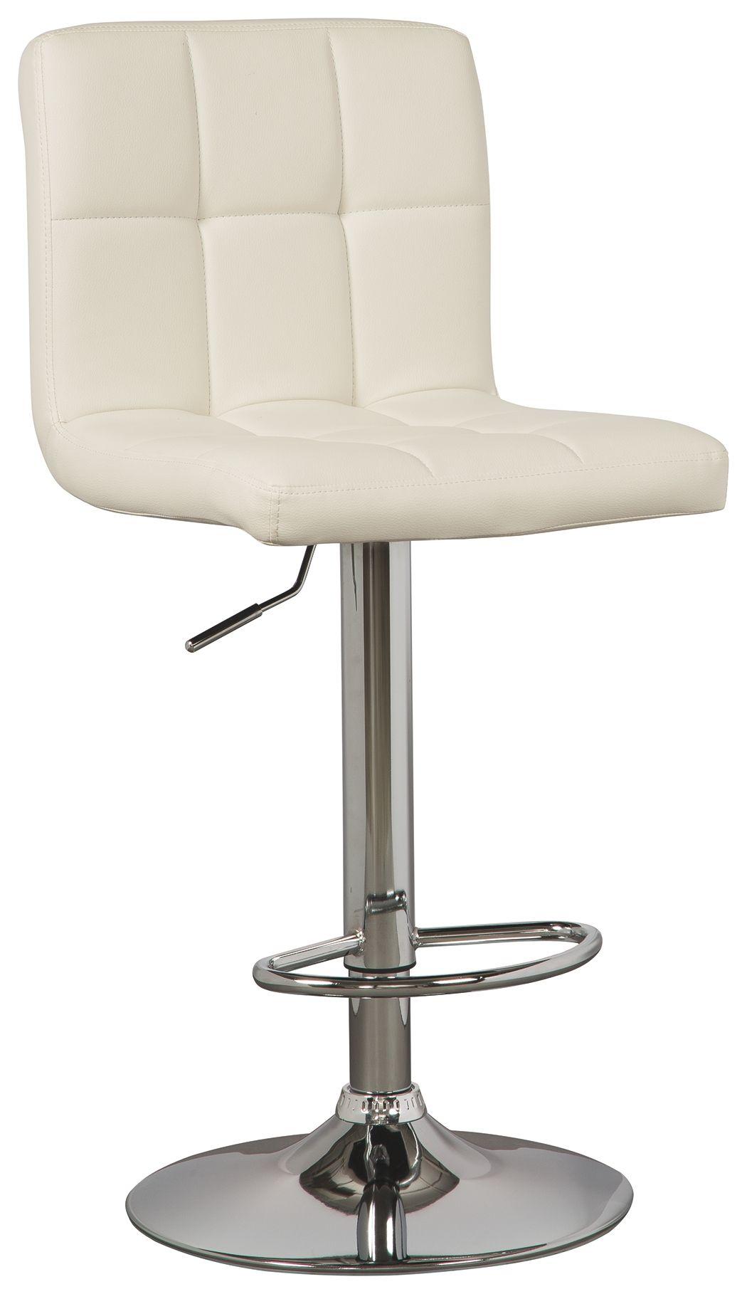 Ashley Bellatier Tall UPH Swivel Barstool(2/CN) – Bone