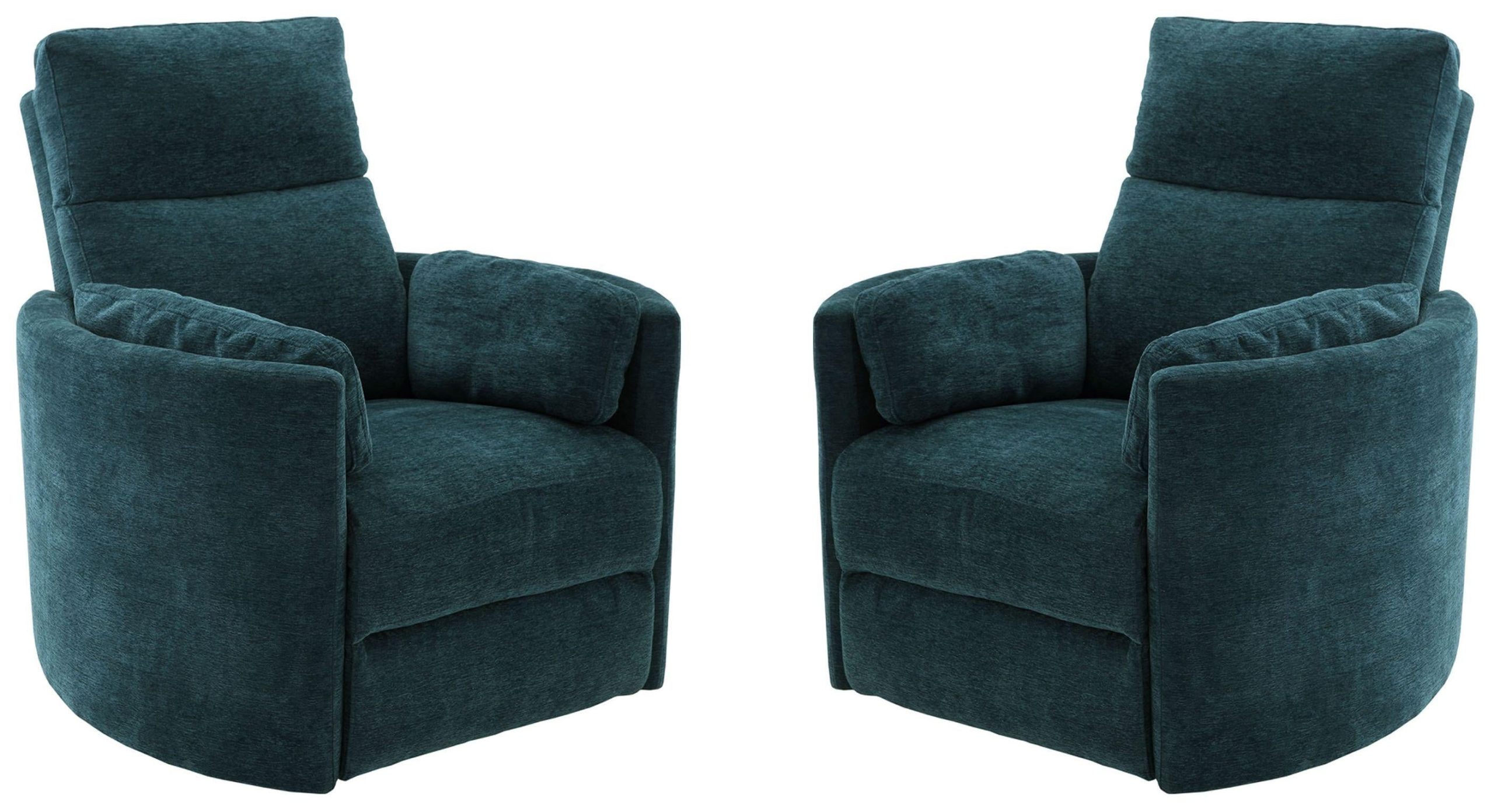 Parker House Radius – Power Swivel Glider Recliner (Set of 2) – Peacock