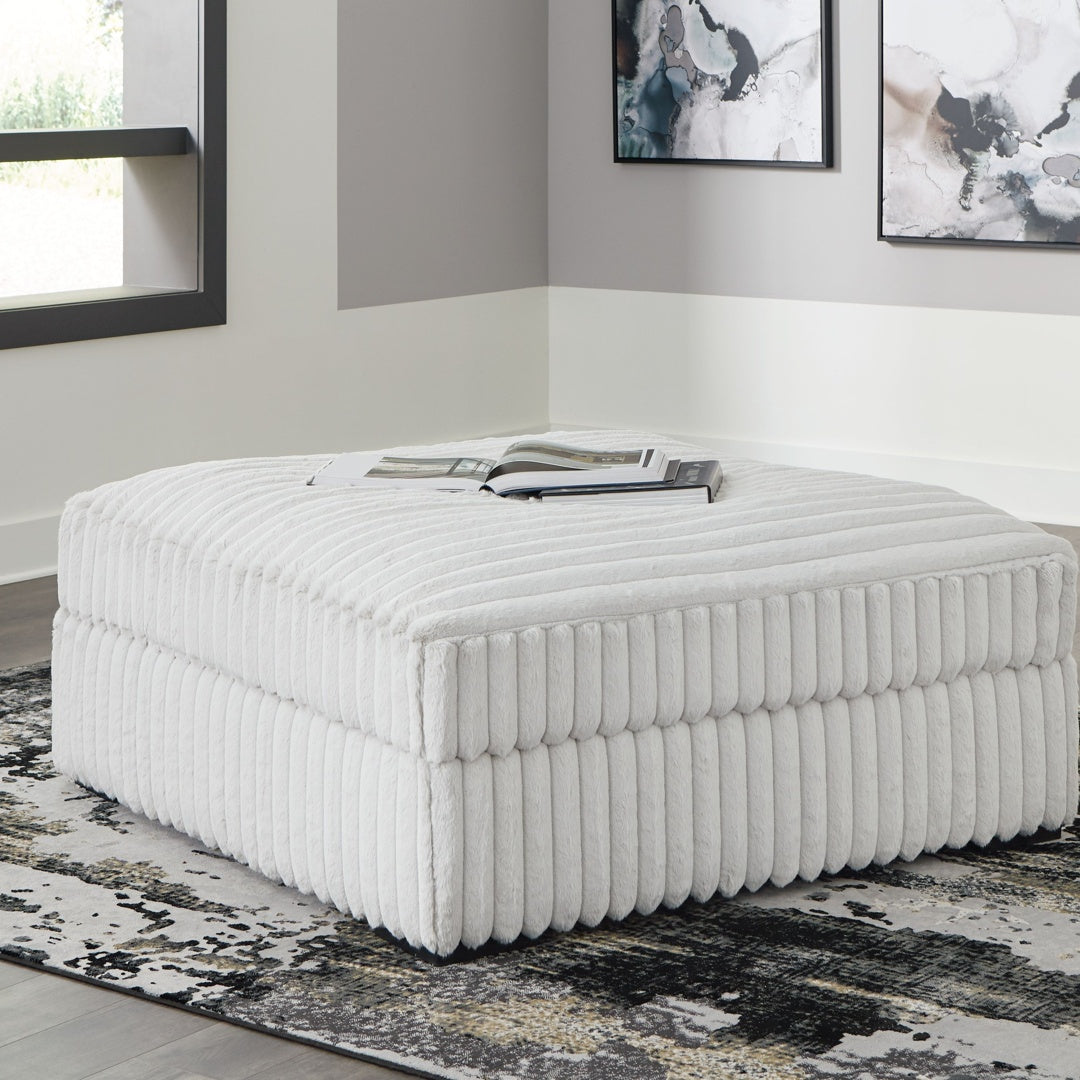 Ashley Stupendous Oversized Accent Ottoman – Alloy