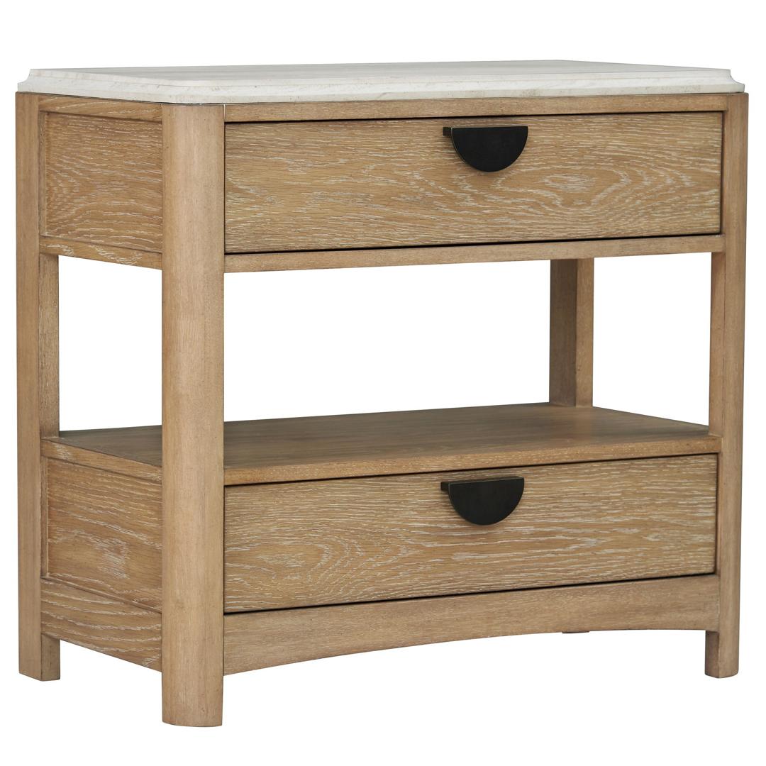 Parker House Escape – Bedroom 2 Drawer Nightstand – Glazed Natural Oak